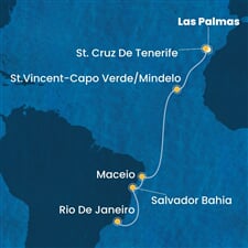 Costa Diadema - Španělsko, Kapverdy, Brazílie (Gran Canaria)