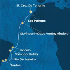 Costa Diadema - Španělsko, Kapverdy, Brazílie (Gran Canaria)