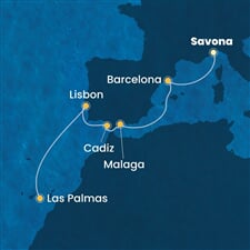 Costa Diadema - Itálie, Španělsko, Portugalsko (ze Savony)