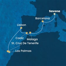 Costa Diadema - Itálie, Španělsko, Portugalsko (ze Savony)