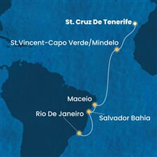 Costa Diadema - Španělsko, Kapverdy, Brazílie (Santa Cruz de Tenerife)
