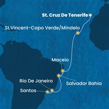 Costa Diadema - Španělsko, Kapverdy, Brazílie (Santa Cruz de Tenerife)