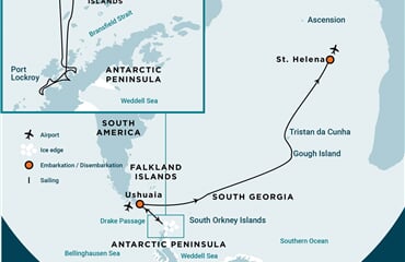 Atlantic Odyssey incl. Antarctic Peninsula to St. Helena (m/v Hondius)