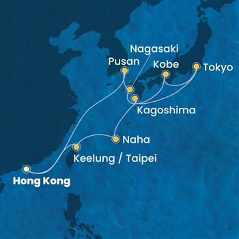 Trasa plavby CSE-HKG14A04