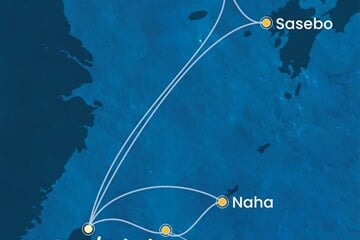 Costa Serena - Japonsko, Jižní Korea