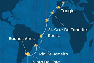 Costa Favolosa - Uruguay, Argentina, Brazílie, Kapverdy, Španělsko, ... (Montevideo)