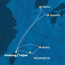 Costa Serena - Japonsko, Jižní Korea