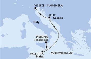 MSC Armonia - Itálie, Malta, Chorvatsko (Messina)