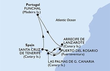 MSC Fantasia - Španělsko, Portugalsko (Santa Cruz de Tenerife)