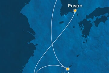 Costa Serena - Japonsko, Jižní Korea