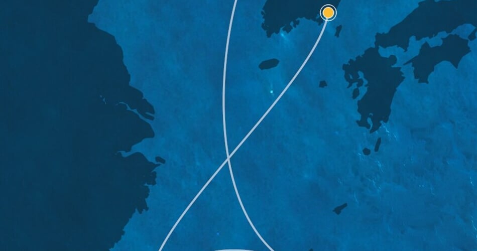 Trasa plavby CSE-DAE06A07