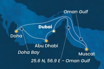 Costa Smeralda - Arabské emiráty, Omán, Katar (z Dubaje)