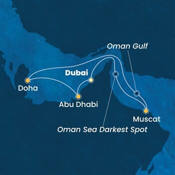 Trasa plavby CSM-DXB07A3A
