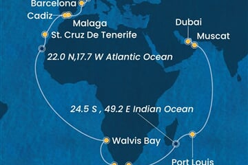 Costa Smeralda - Itálie, Francie, Španělsko, Namíbie, Jihoafrická r., ... (ze Savony)