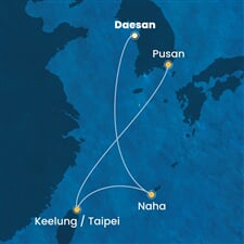 Costa Serena - Japonsko, Jižní Korea