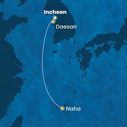 Trasa plavby CSE-INC04A01