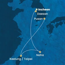 Costa Serena - Jižní Korea, Japonsko