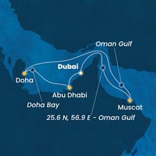 Costa Smeralda - Arabské emiráty, Omán, Katar (z Dubaje)
