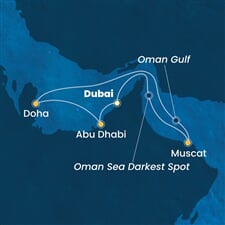 Costa Smeralda - Arabské emiráty, Omán, Katar (z Dubaje)