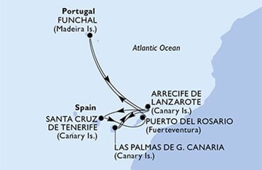 MSC Fantasia - Španělsko, Portugalsko (Las Palmas)