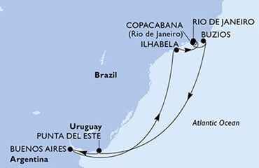 MSC Splendida - Argentina, Brazílie, Uruguay (Buenos Aires)