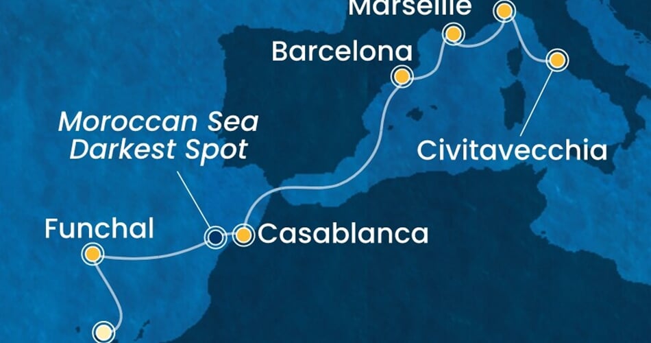 Trasa plavby CFO-TCI08A07