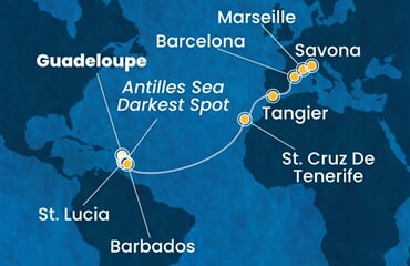 Costa Fascinosa - Nizozemské Antily, Španělsko, Maroko, Francie, Itálie (Pointe-a-Pitre)