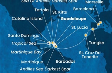 Costa Fascinosa - Nizozemské Antily, Panenské o. (britské), Dominikán.rep., Španělsko, Maroko, ... (Pointe-a-Pitre)