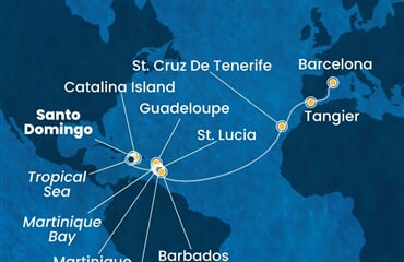 Costa Fascinosa - Dominikán.rep., Nizozemské Antily, Španělsko, Maroko (Santo Domingo)