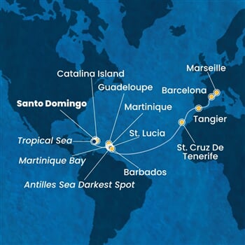 Trasa plavby CFS-SDQ18A04