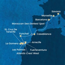 Costa Fortuna - Španělsko, Portugalsko, Maroko, Francie, Itálie (Santa Cruz de Tenerife)