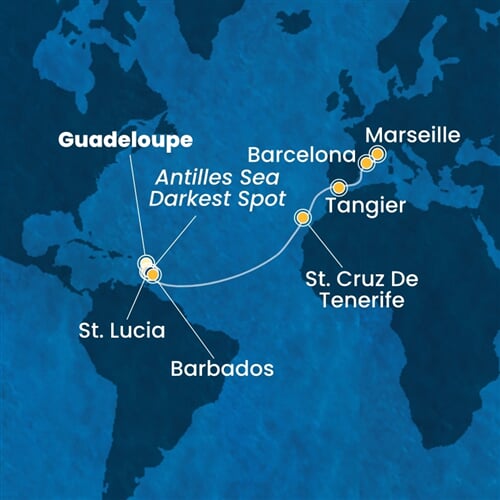 Trasa plavby CFS-PTP14A43