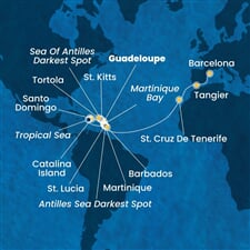 Costa Fascinosa - Nizozemské Antily, Panenské o. (britské), Dominikán.rep., Španělsko, Maroko (Pointe-a-Pitre)