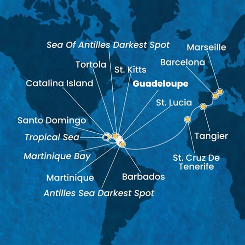 Trasa plavby CFS-PTP21A0G