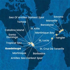 Costa Fascinosa - Nizozemské Antily, Panenské o. (britské), Dominikán.rep., Španělsko, Maroko, ... (Pointe-a-Pitre)