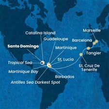 Costa Fascinosa - Dominikán.rep., Nizozemské Antily, Španělsko, Maroko, Francie (Santo Domingo)