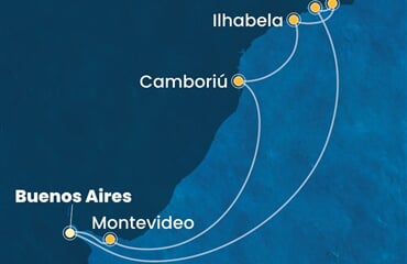 Costa Favolosa - Argentina, Uruguay, Brazílie (Buenos Aires)