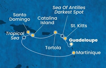 Costa Fascinosa - Nizozemské Antily, Panenské o. (britské), Dominikán.rep. (Pointe-a-Pitre)