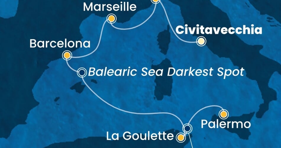 Trasa plavby CSM-CIV06A1T