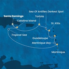 Costa Fascinosa - Dominikán.rep., Nizozemské Antily, Panenské o. (britské) (Santo Domingo)