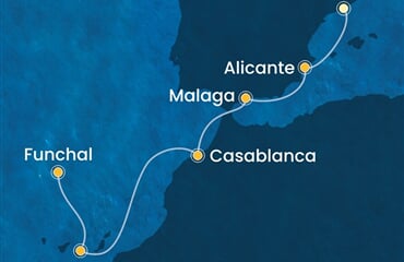 Costa Pacifica - Španělsko, Maroko, Portugalsko (z Barcelony)