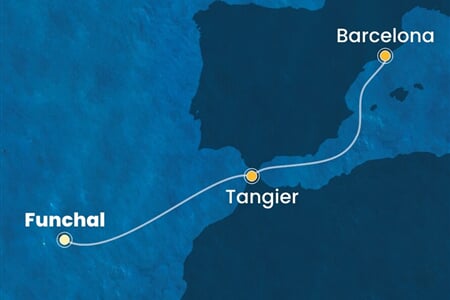 Costa Pacifica - Portugalsko, Maroko, Španělsko (Funchal)
