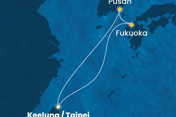 Costa Serena - Japonsko, Jižní Korea