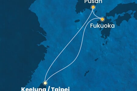 Costa Serena - Japonsko, Jižní Korea