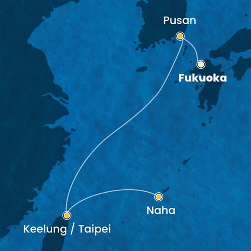 Trasa plavby CSE-FUK05A0C