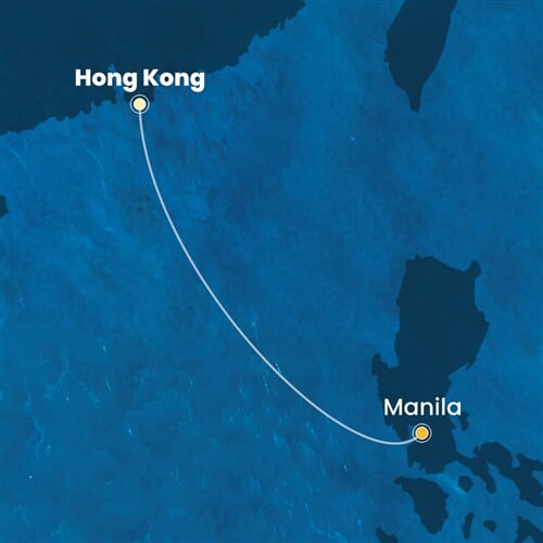 Trasa plavby CSE-HKG02A04