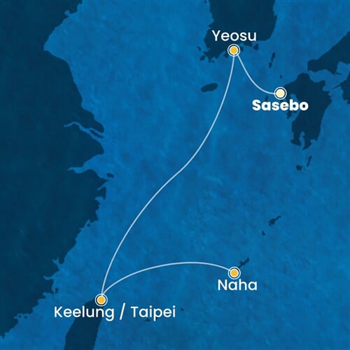 Trasa plavby CSE-SSB04A01