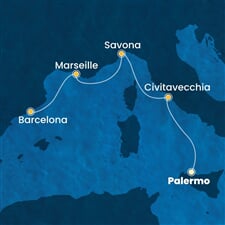 Costa Smeralda - Itálie, Francie, Španělsko (Palermo)