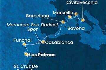 Costa Fortuna - Španělsko, Portugalsko, Maroko, Francie, Itálie (Gran Canaria)