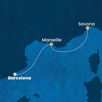 Trasa plavby CFS-BCN02A43